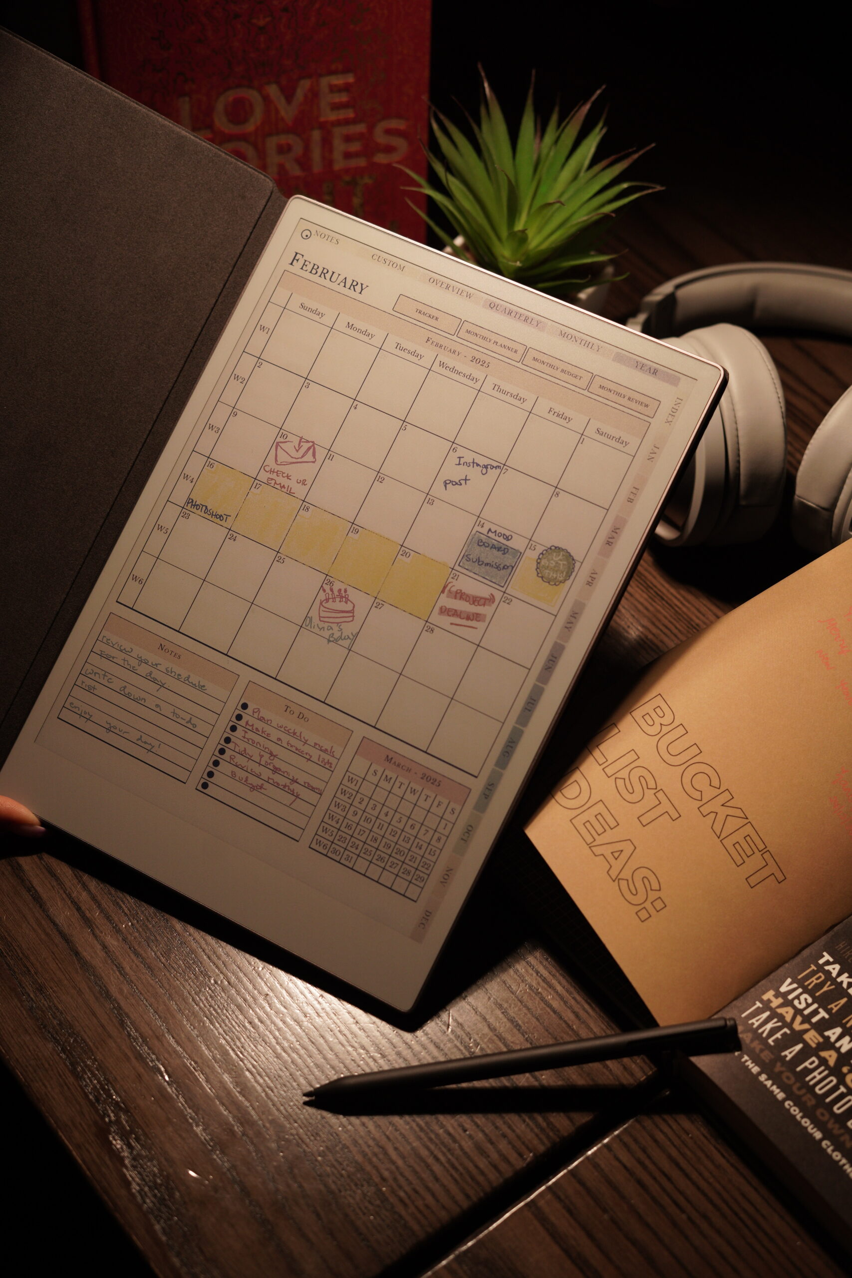 Digital Planners help you with a daily plan