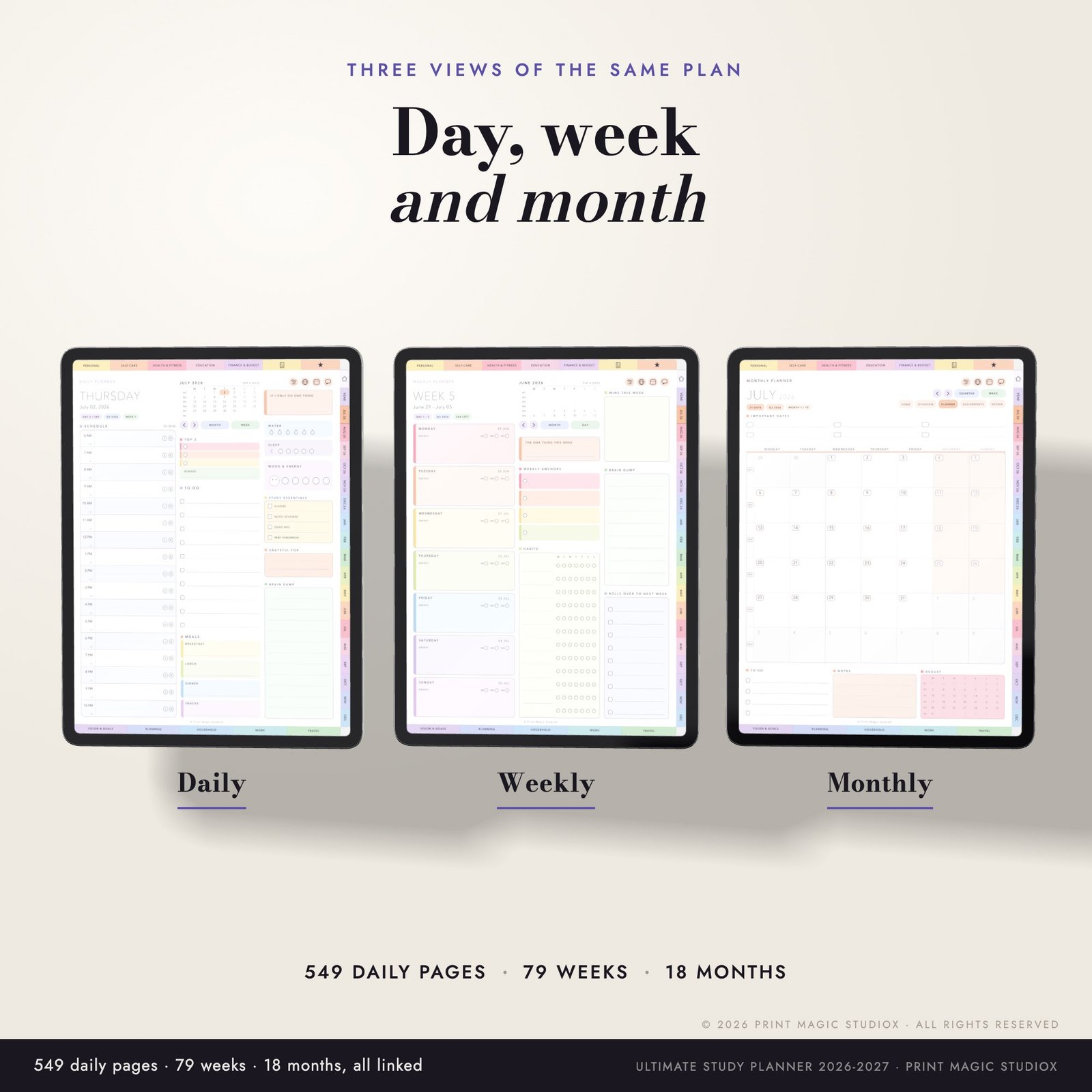 The Ultimate Study Planner 2026/27 (Portrait) - Image 4