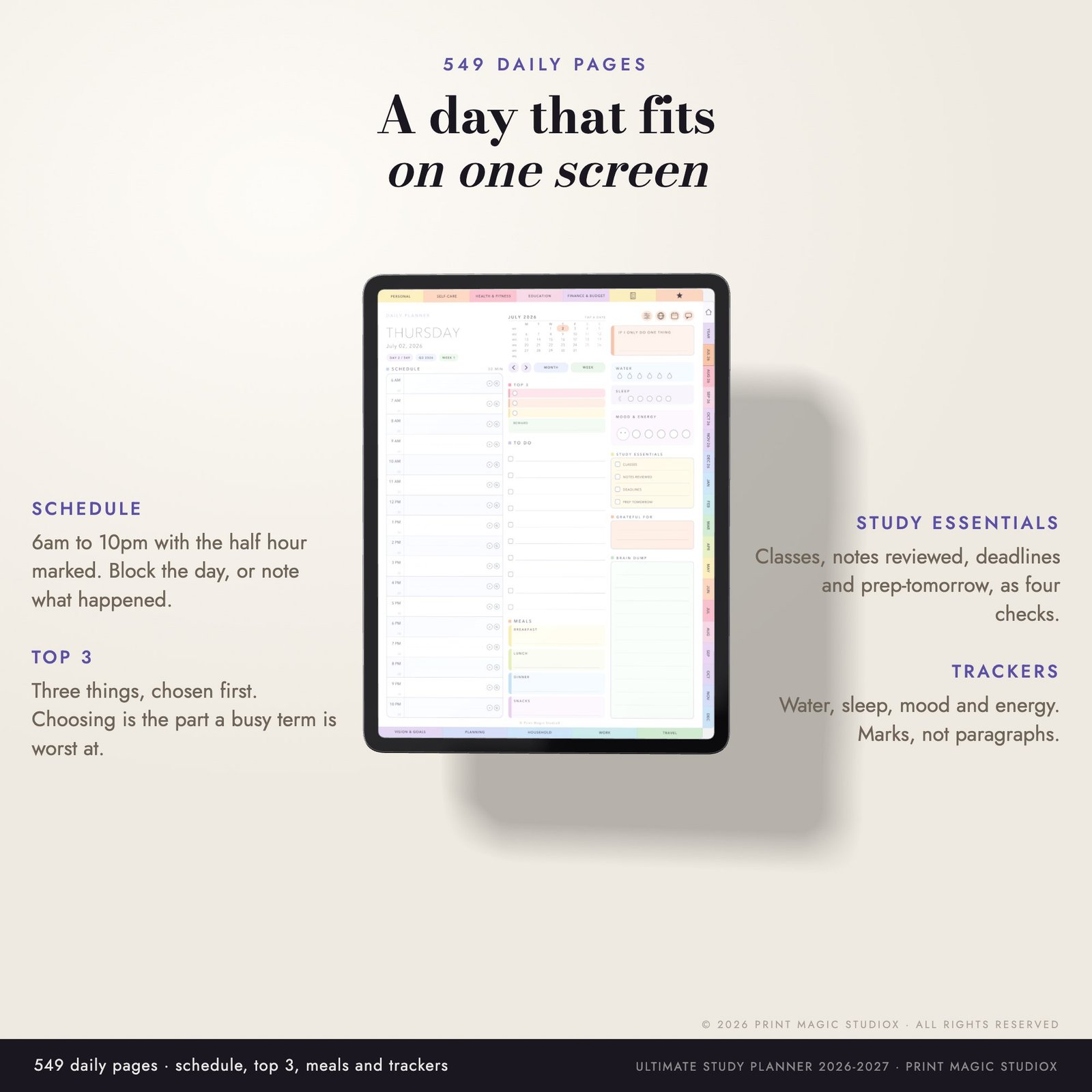 The Ultimate Study Planner 2026/27 (Portrait) - Image 5
