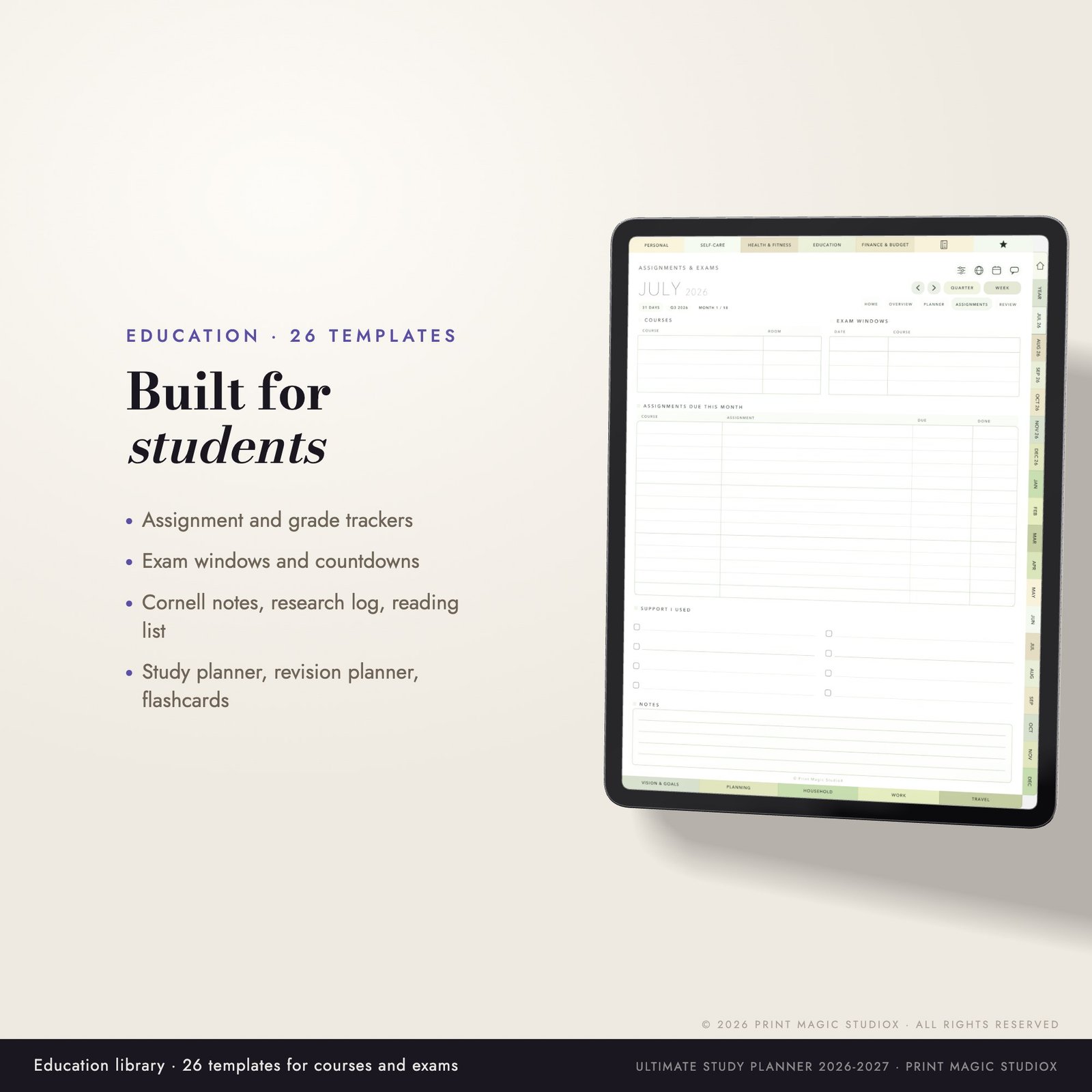 The Ultimate Study Planner 2026/27 (Portrait) - Image 13